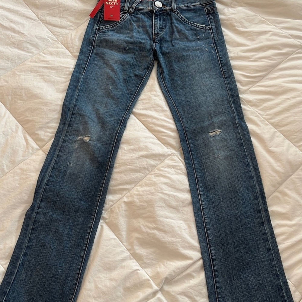 NWT Miss Sixty Big TY Blue Jeans Size 25